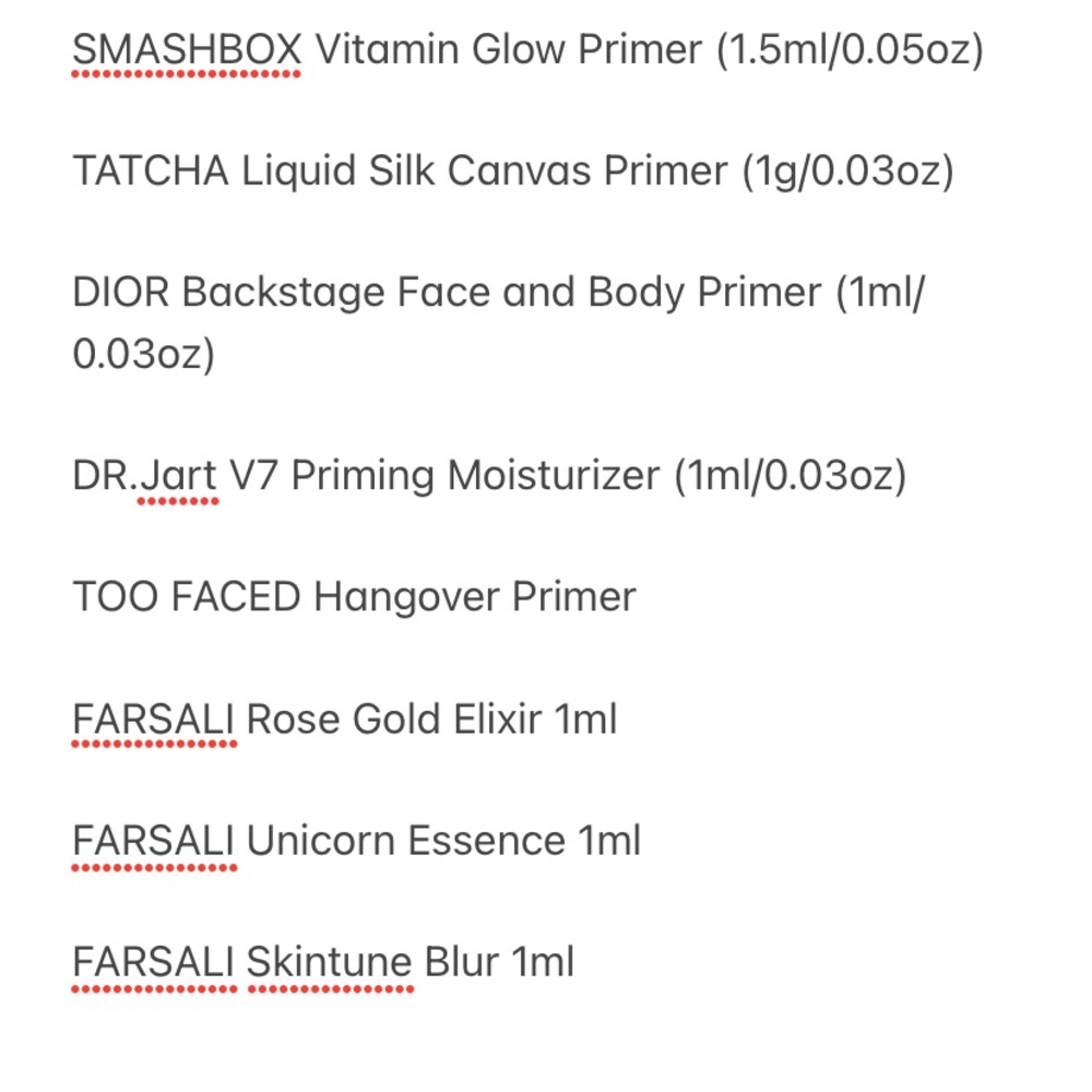 Prep + Prime Sample Set! Box not Included* - Picture 10 of 10